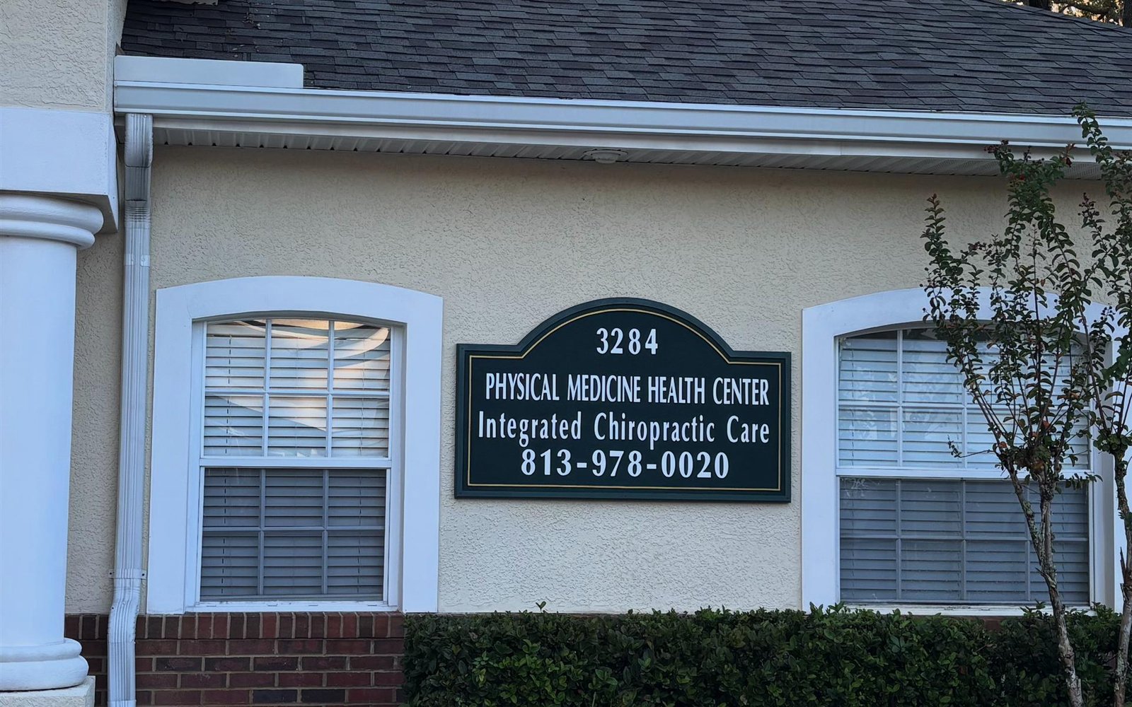 Physical Medicine Health Center office at 3284 Cove Bend Drive, Tampa